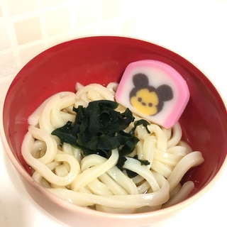 子どもが大好き♪ わかめうどん